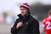 14 April 2024; Louth manager Ger Brennan during the Leinster GAA Football Senior Championship quarter-final match between Louth and Wexford at Laois Hire O’Moore Park in Portlaoise, Laois. Photo by Piaras Ó Mídheach/Sportsfile