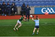 14 April 2024; Dublin manager Dessie Farrell during the Leinster GAA Football Senior Championship quarter-final match between Dublin and Meath at Croke Park in Dublin. Photo by David Fitzgerald/Sportsfile