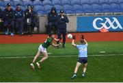 14 April 2024; Dublin manager Dessie Farrell during the Leinster GAA Football Senior Championship quarter-final match between Dublin and Meath at Croke Park in Dublin. Photo by David Fitzgerald/Sportsfile