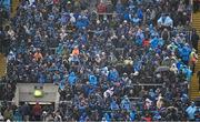 14 April 2024; Dublin supporters stand in the rain on Hill 16 during the Leinster GAA Football Senior Championship quarter-final match between Dublin and Meath at Croke Park in Dublin. Photo by Brendan Moran/Sportsfile