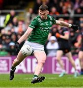 14 April 2024; Oisin Smyth of Fermanagh during the Ulster GAA Football Senior Championship quarter-final match between Fermanagh and Armagh at Brewster Park in Enniskillen, Fermanagh. Photo by Ramsey Cardy/Sportsfile