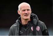 12 April 2024; Derry City assistant manager Paul Hegarty during the SSE Airtricity Men's Premier Division match between Drogheda United and Derry City at Weavers Park in Drogheda, Louth. Photo by Ramsey Cardy/Sportsfile