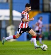 12 April 2024; Adam O'Reilly of Derry City during the SSE Airtricity Men's Premier Division match between Drogheda United and Derry City at Weavers Park in Drogheda, Louth. Photo by Ramsey Cardy/Sportsfile