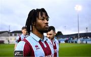 12 April 2024; Zishim Bawa of Drogheda United before the SSE Airtricity Men's Premier Division match between Drogheda United and Derry City at Weavers Park in Drogheda, Louth. Photo by Ramsey Cardy/Sportsfile