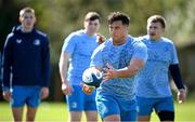 15 April 2024; Thomas Clarkson during a Leinster Rugby squad training session at UCD in Dublin. Photo by Seb Daly/Sportsfile