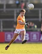 13 April 2024; Eoghan McCabe of Antrim during the Ulster GAA Football Senior Championship quarter-final match between Down and Antrim at Páirc Esler in Newry, Down. Photo by Ben McShane/Sportsfile