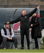 15 April 2024; Dundalk interim head coach Liam Burns during the SSE Airtricity Men's Premier Division match between Bohemians and Dundalk at Dalymount Park in Dublin. Photo by Stephen McCarthy/Sportsfile