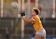 13 April 2024; Eoghan McCabe of Antrim during the Ulster GAA Football Senior Championship quarter-final match between Down and Antrim at Páirc Esler in Newry, Down. Photo by Ben McShane/Sportsfile