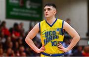 13 April 2024; Ronan Byrne of UCD Marian during the InsureMyVan.ie Division 1 play-off final match between UCD Marian and Moy Tolka Rovers at the National Basketball Arena in Tallaght, Dublin. Photo by Tyler Miller/Sportsfile