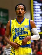 13 April 2024; Jonathon Jean of UCD Marian during the InsureMyVan.ie Division 1 play-off final match between UCD Marian and Moy Tolka Rovers at the National Basketball Arena in Tallaght, Dublin. Photo by Tyler Miller/Sportsfile