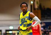 13 April 2024; Jonathon Jean of UCD Marian during the InsureMyVan.ie Division 1 play-off final match between UCD Marian and Moy Tolka Rovers at the National Basketball Arena in Tallaght, Dublin. Photo by Tyler Miller/Sportsfile