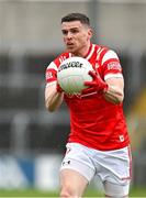 14 April 2024; Conall McKeever of Louth during the Leinster GAA Football Senior Championship quarter-final match between Louth and Wexford at Laois Hire O’Moore Park in Portlaoise, Laois. Photo by Sam Barnes/Sportsfile