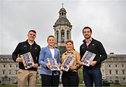 18 April 2024; In attendance at the launch of the GPA Student First Report are, from left, GPA Education Manager Brian Howard, Report Author Fiona McHale, Report Author Aoife Lane, and GPA Chief Executive Tom Parsons at Trinity College in Dublin. Photo by Sam Barnes/Sportsfile
