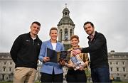 18 April 2024; In attendance at the launch of the GPA Student First Report are, from left, GPA Education Manager Brian Howard, Report Author Fiona McHale, Report Author Aoife Lane, and GPA Chief Executive Tom Parsons at Trinity College in Dublin. Photo by Sam Barnes/Sportsfile