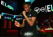 18 April 2024; Artist Yung Shakur performs during the Virgin Media ELOI Finals at The Camden Sports Bar in Dublin. Photo by Tyler Miller/Sportsfile