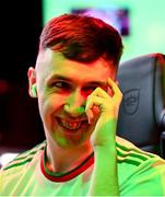 18 April 2024; Ciaran Walsh of Cork City during the Virgin Media ELOI Finals at The Camden Sports Bar in Dublin. Photo by Tyler Miller/Sportsfile