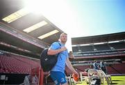 19 April 2024; Ciarán Frawley during a Leinster Rugby captain's run at Emirates Airlines Park in Johannesburg, South Africa. Photo by Harry Murphy/Sportsfile
