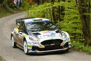 19 April 2024; William Creighton and Liam Regan of Ireland compete with their Ford Fiesta RC2 during Day Two of the FIA World Rally Championship Croatia 2024 in Zagreb, Croatia. Photo by Philip Fitzpatrick/Sportsfile