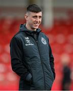 19 April 2024; Darragh Burns of Shamrock Rovers before the SSE Airtricity Men's Premier Division match between Derry City and Shamrock Rovers at the Ryan McBride Brandywell Stadium in Derry. Photo by Stephen McCarthy/Sportsfile