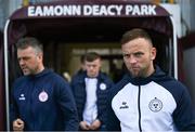 19 April 2024; Paddy Barrett of Shelbourne walks the pitch before the SSE Airtricity Men's Premier Division match between Galway United and Shelbourne at Eamonn Deacy Park in Galway. Photo by Sam Barnes/Sportsfile