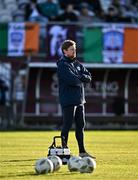 19 April 2024; Shelbourne manager Damien Duff before the SSE Airtricity Men's Premier Division match between Galway United and Shelbourne at Eamonn Deacy Park in Galway. Photo by Sam Barnes/Sportsfile