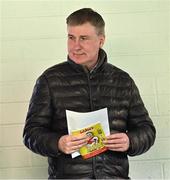19 April 2024; Former Republic of Ireland MNT manager Stephen Kenny in attendance at the SSE Airtricity Men's Premier Division match between St Patrick's Athletic and Waterford at Richmond Park in Dublin. Photo by Piaras Ó Mídheach/Sportsfile