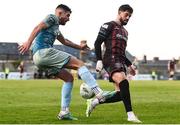 19 April 2024; Declan McDaid of Bohemians is tackled by Adam Foley of Drogheda United during the SSE Airtricity Men's Premier Division match between Bohemians and Drogheda United at Dalymount Park in Dublin. Photo by Shauna Clinton/Sportsfile