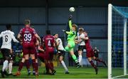19 April 2024; Cobh Ramblers goalkeeper Darragh Burke punches clear during the SSE Airtricity Men's First Division match between Cobh Ramblers and Finn Harps at St Coleman's Park in Cobh, Cork. Photo by Michael P Ryan/Sportsfile