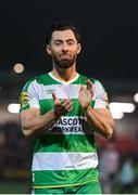 19 April 2024; Richie Towell of Shamrock Rovers after the SSE Airtricity Men's Premier Division match between Derry City and Shamrock Rovers at the Ryan McBride Brandywell Stadium in Derry. Photo by Stephen McCarthy/Sportsfile