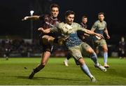 19 April 2024; Dylan Connolly of Bohemians in action against Aaron McNally of Drogheda United during the SSE Airtricity Men's Premier Division match between Bohemians and Drogheda United at Dalymount Park in Dublin. Photo by Shauna Clinton/Sportsfile