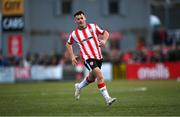 19 April 2024; Danny Mullen of Derry City during the SSE Airtricity Men's Premier Division match between Derry City and Shamrock Rovers at the Ryan McBride Brandywell Stadium in Derry. Photo by Stephen McCarthy/Sportsfile