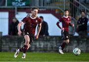 19 April 2024; Robert Slevin of Galway United during the SSE Airtricity Men's Premier Division match between Galway United and Shelbourne at Eamonn Deacy Park in Galway. Photo by Sam Barnes/Sportsfile