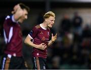 19 April 2024; Vincent Borden of Galway United reacts to a missed goal chance during the SSE Airtricity Men's Premier Division match between Galway United and Shelbourne at Eamonn Deacy Park in Galway. Photo by Sam Barnes/Sportsfile
