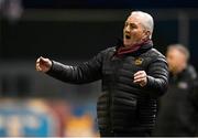 19 April 2024; Galway United manager John Caulfield reacts to a missed goal chance during the SSE Airtricity Men's Premier Division match between Galway United and Shelbourne at Eamonn Deacy Park in Galway. Photo by Sam Barnes/Sportsfile