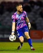 19 April 2024; Shelbourne goalkeeper Conor Kearns during the SSE Airtricity Men's Premier Division match between Galway United and Shelbourne at Eamonn Deacy Park in Galway. Photo by Sam Barnes/Sportsfile