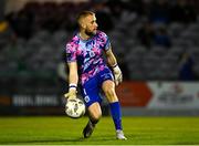 19 April 2024; Shelbourne goalkeeper Conor Kearns during the SSE Airtricity Men's Premier Division match between Galway United and Shelbourne at Eamonn Deacy Park in Galway. Photo by Sam Barnes/Sportsfile