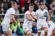 19 April 2024; Jake Flannery of Ulster during the United Rugby Championship match between Ulster and Cardiff at the Kingspan Stadium in Belfast. Photo by Ramsey Cardy/Sportsfile