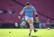 20 April 2024; Cian Healy of Leinster warms up before the United Rugby Championship match between Emirates Lions and Leinster at Emirates Airline Park in Johannesburg, South Africa. Photo by Harry Murphy/Sportsfile