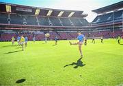 20 April 2024; Andrew Osborne of Leinster warms up before the United Rugby Championship match between Emirates Lions and Leinster at Emirates Airline Park in Johannesburg, South Africa. Photo by Harry Murphy/Sportsfile