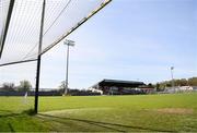 20 April 2024; A general view of Duggan Park before the Electric Ireland All-Ireland Camogie Minor B Championship semi-final 1 match between Cavan and Mayo at Duggan Park in Ballinasloe, Galway. Photo by Sam Barnes/Sportsfile