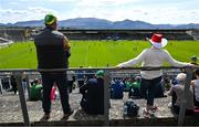 20 April 2024; Supporters watch the Kerry v Tipperary Munster LGFA Championship match before the Munster GAA Football Senior Championship semi-final match between Kerry and Cork at Fitzgerald Stadium in Killarney, Kerry. Photo by Brendan Moran/Sportsfile