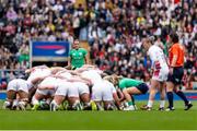 20 April 2024; Katie Corrigan of Ireland looks on during the Women's Six Nations Rugby Championship match between England and Ireland at Twickenham Stadium in London, England. Photo by Juan Gasparini/Sportsfile