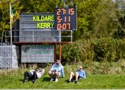 20 April 2024; Supporters enjoying the sunshine during the Electric Ireland Camogie Minor B All-Ireland semi-final match between Kerry and Kildare at Banagher in Offaly. Photo by Stephen Marken/Sportsfile