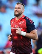 20 April 2024; RG Snyman of Munster warms up before the United Rugby Championship match between Vodacom Bulls and Munster at Loftus Versfeld Stadium in Pretoria, South Africa. Photo by Shaun Roy/Sportsfile