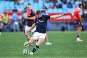 20 April 2024; Jack Crowley of Munster warms up before the United Rugby Championship match between Vodacom Bulls and Munster at Loftus Versfeld Stadium in Pretoria, South Africa. Photo by Shaun Roy/Sportsfile