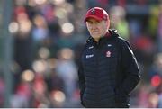 20 April 2024; Derry manager Mickey Harte before the Ulster GAA Football Senior Championship quarter-final match between Derry and Donegal at Celtic Park in Derry. Photo by Seb Daly/Sportsfile