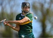 20 April 2024; Róisín Quinn of Kerry during the Electric Ireland Camogie Minor B All-Ireland semi-final match between Kerry and Kildare at Banagher in Offaly. Photo by Stephen Marken/Sportsfile