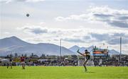 20 April 2024; Sean O'Shea of Kerry kicks a point from a free during the Munster GAA Football Senior Championship semi-final match between Kerry and Cork at Fitzgerald Stadium in Killarney, Kerry. Photo by Brendan Moran/Sportsfile