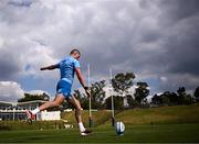 18 April 2024; Sam Prendergast kicks during a Leinster Rugby squad training session at St Peter's College in Johannesburg, South Africa. Photo by Harry Murphy/Sportsfile