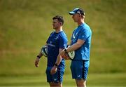 18 April 2024; Sports scientist Jack O'Brien and Head coach Leo Cullenduring a Leinster Rugby squad training session at St Peter's College in Johannesburg, South Africa. Photo by Harry Murphy/Sportsfile